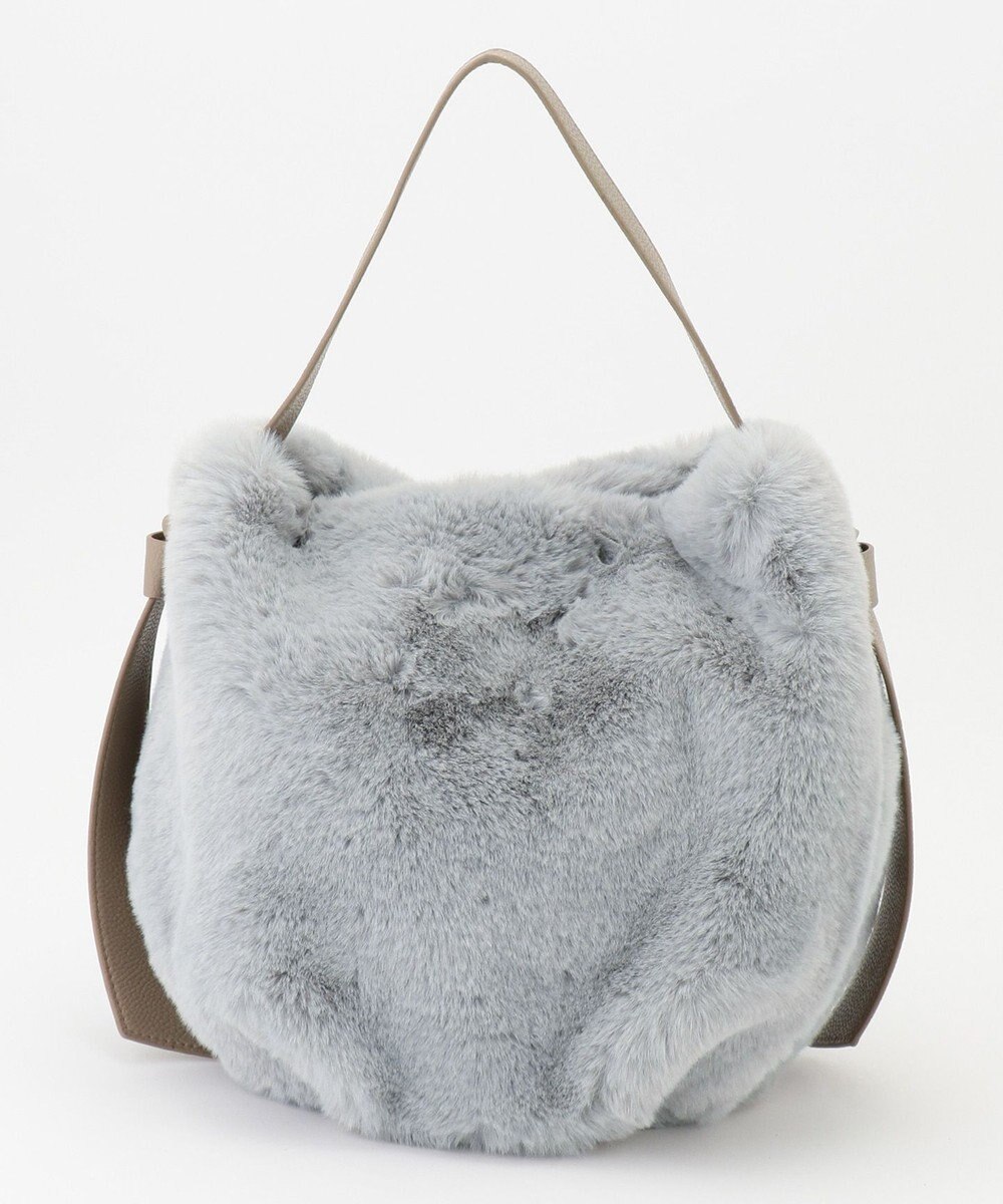 UNBILLION cachecache サイドリボンエコファー2wayショルダーバッグ 