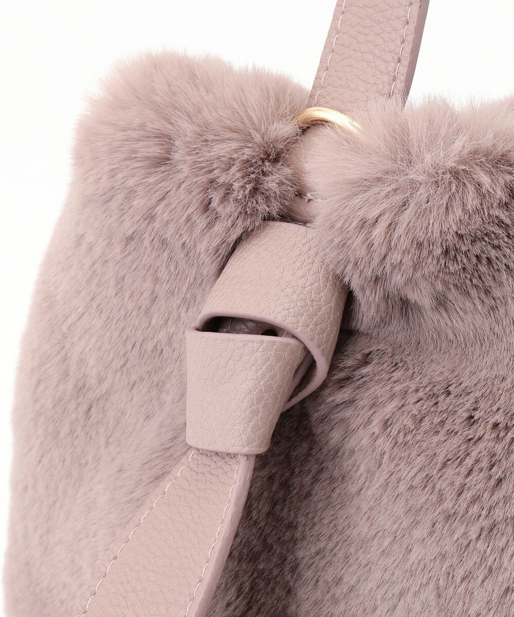 UNBILLION cachecache サイドリボンエコファー2wayショルダーバッグ 