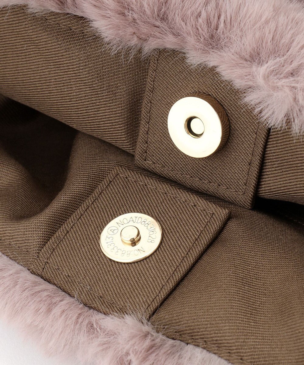 UNBILLION cachecache サイドリボンエコファー2wayショルダーバッグ 