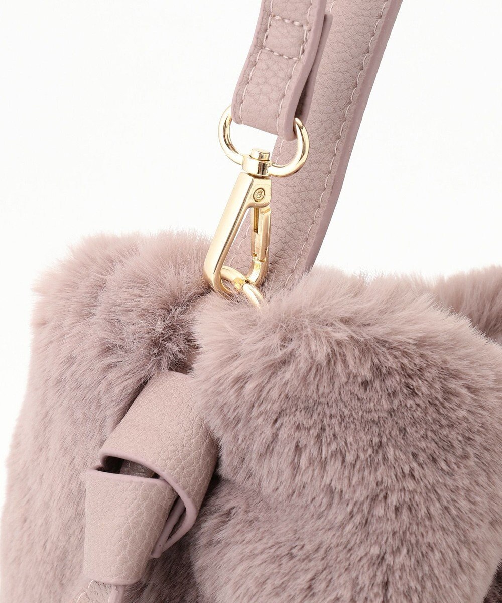 UNBILLION cachecache サイドリボンエコファー2wayショルダーバッグ 