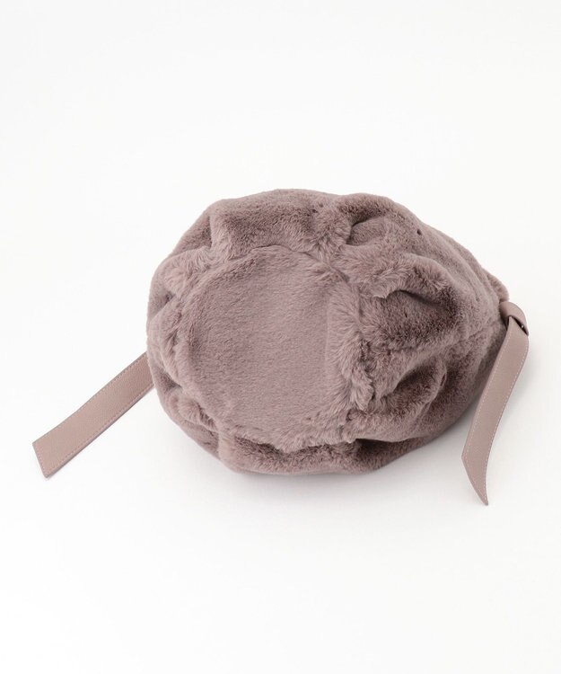 UNBILLION cachecache サイドリボンエコファー2wayショルダーバッグ ピンク