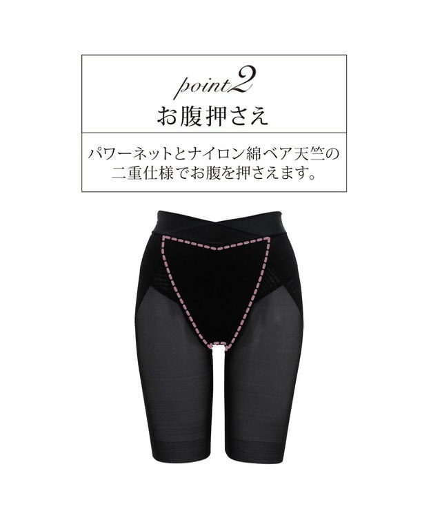 BRADELIS New York 【BRADELIS Me】 ハグミーロングガードル ブラック