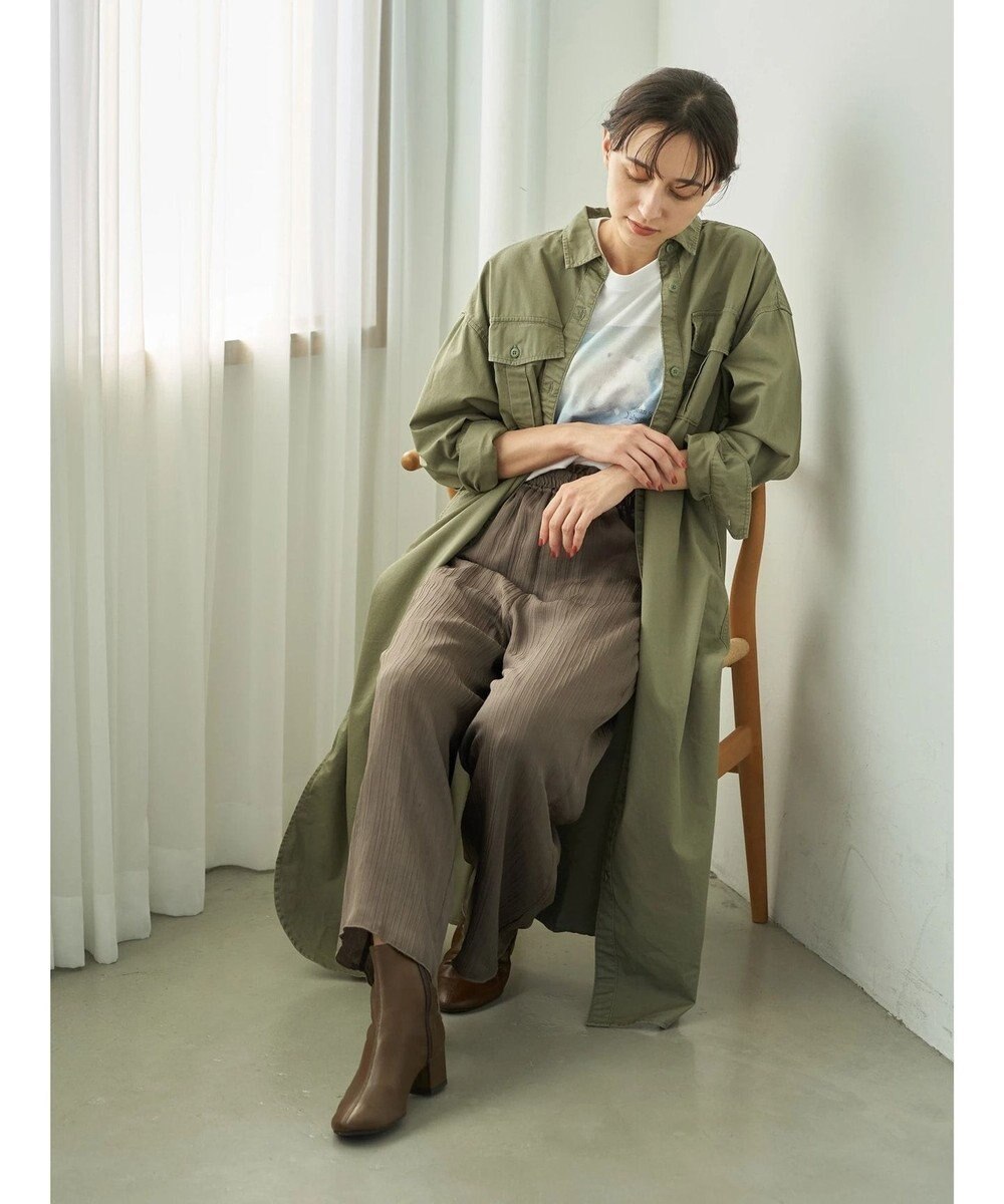 Cotton Usaミリタリーシャツワンピース Earth Music Ecologyファッション通販 公式通販 オンワード クローゼット