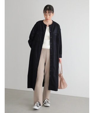 ノーカラーコールテンシャツワンピース American Holic ファッション通販 公式通販 オンワード クローゼット