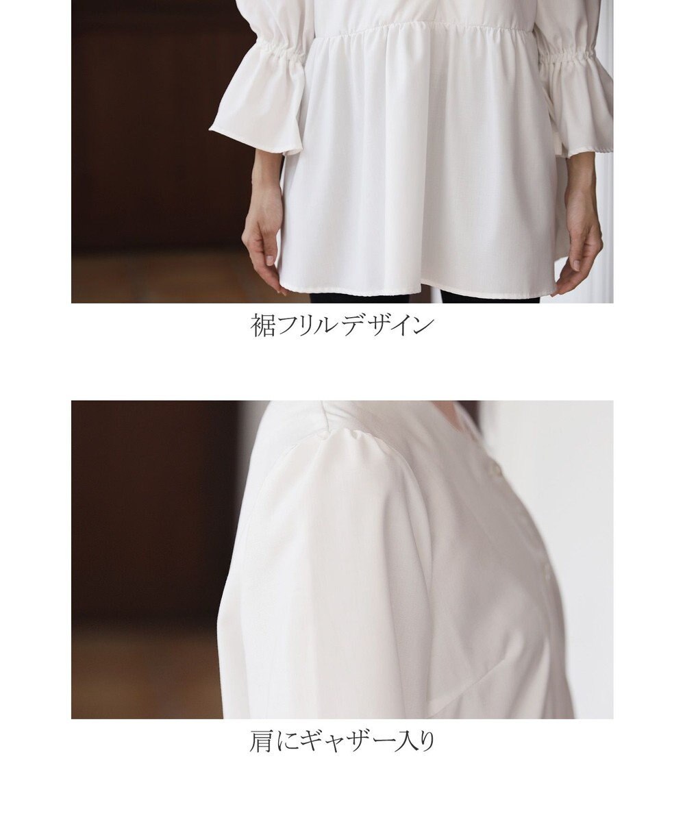 Tiaclasse L 【洗える】着回し自在のニットベスト＆フレア袖チュニックセット 