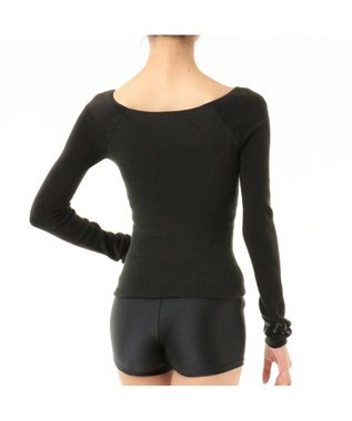 Chacott 2wayニットトップ ブラック