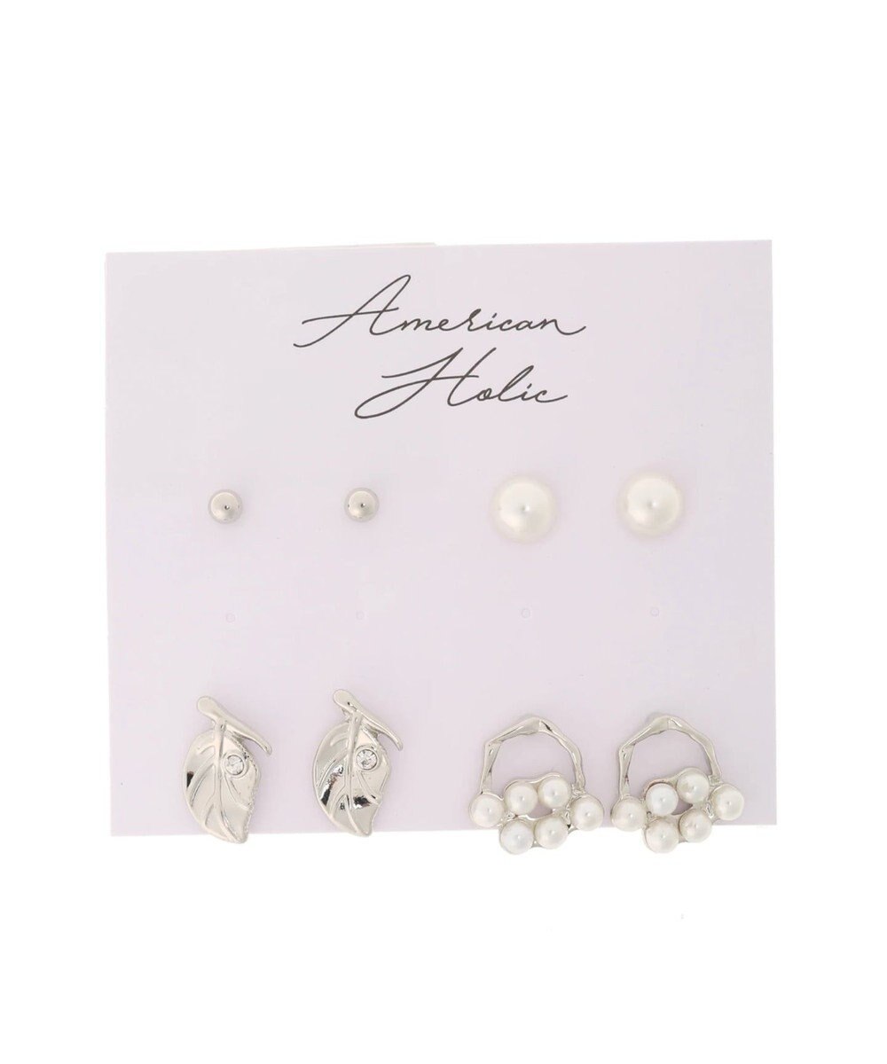 リーフモチーフ パールセットピアス American Holic ファッション通販 公式通販 オンワード クローゼット リーフモチーフ パールセットピアス American Holic ファッション通販 公式通販 オンワード クローゼット