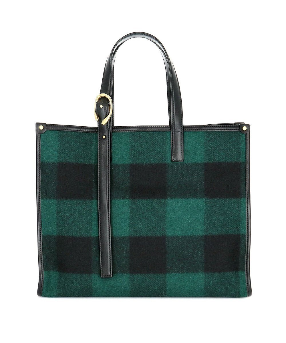 IBIZA プエブロ　ウール/牛革　ハンドバッグ(M) 