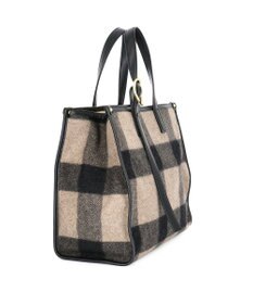 IBIZA プエブロ　ウール/牛革　ハンドバッグ(M)