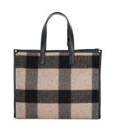 IBIZA プエブロ　ウール/牛革　ハンドバッグ(M)