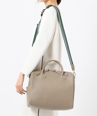 UNBILLION perche 牛革オイル2wayテープショルダー オーク