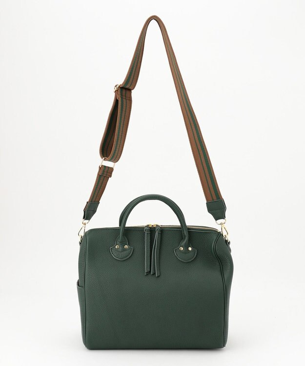 UNBILLION perche 牛革オイル2wayテープショルダー グリーン