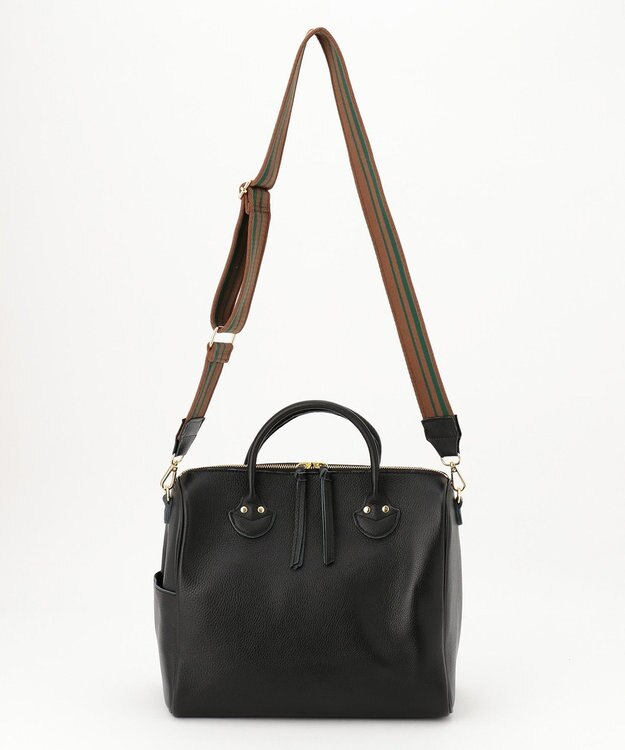 UNBILLION perche 牛革オイル2wayテープショルダー ブラック