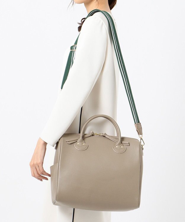 UNBILLION perche 牛革オイル2wayテープショルダー オーク