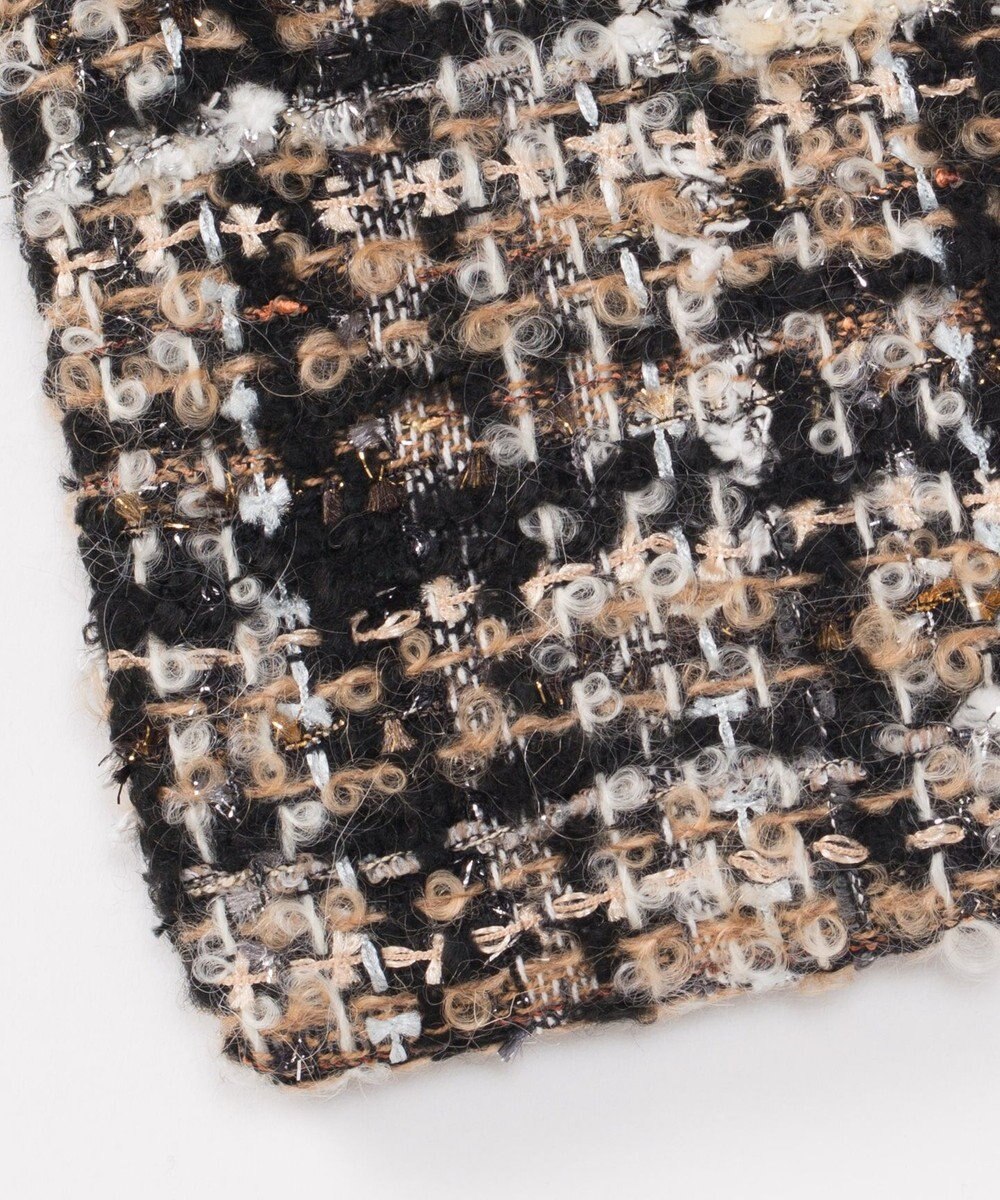 GRACE CONTINENTAL ファブリックフラットポーチ 