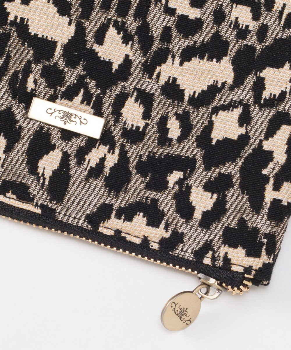 GRACE CONTINENTAL ファブリックフラットポーチ 