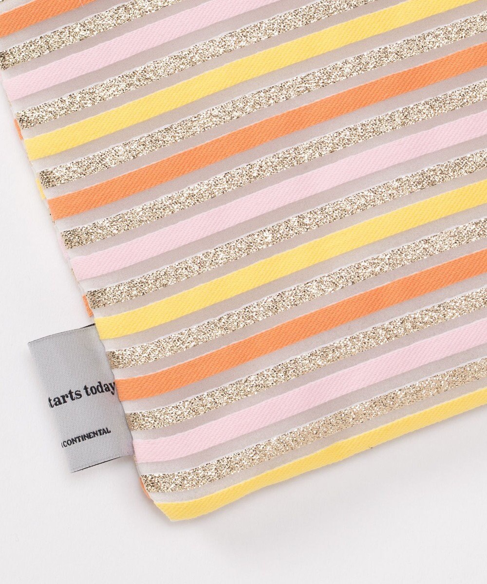 GRACE CONTINENTAL ファブリックフラットポーチ 