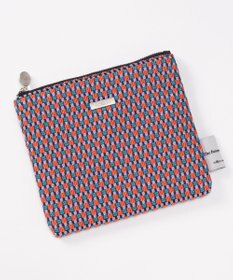 GRACE CONTINENTAL ファブリックフラットポーチ