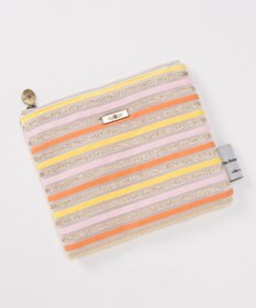 GRACE CONTINENTAL ファブリックフラットポーチ