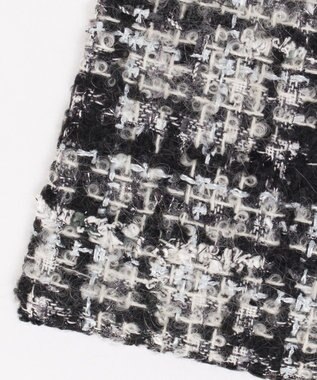 GRACE CONTINENTAL ファブリックフラットポーチ ブラック