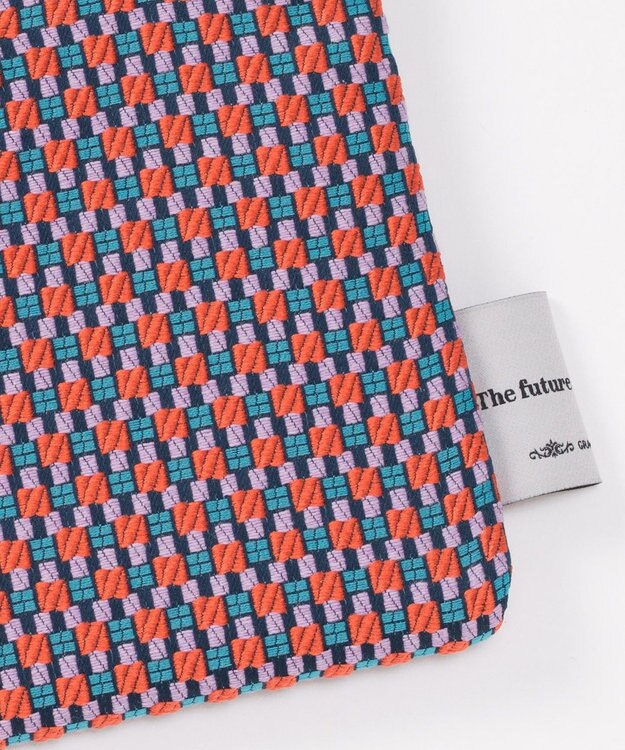 GRACE CONTINENTAL ファブリックフラットポーチ ローズ