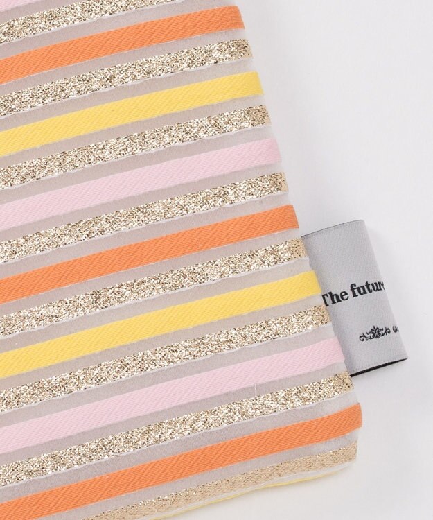 GRACE CONTINENTAL ファブリックフラットポーチ イエロー