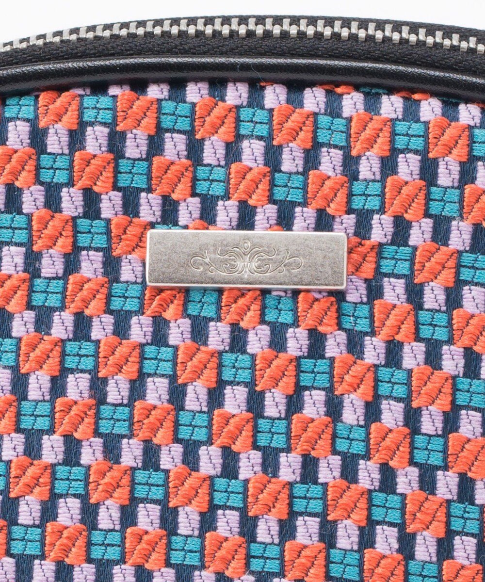 GRACE CONTINENTAL ファブリックシェルポーチ 