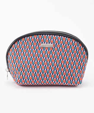 GRACE CONTINENTAL ファブリックシェルポーチ ローズ