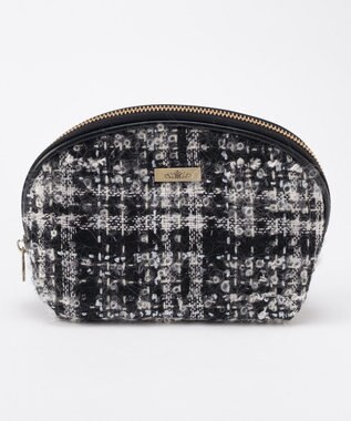 GRACE CONTINENTAL ファブリックシェルポーチ ブラック