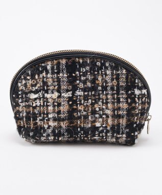 GRACE CONTINENTAL ファブリックシェルポーチ ベージュ