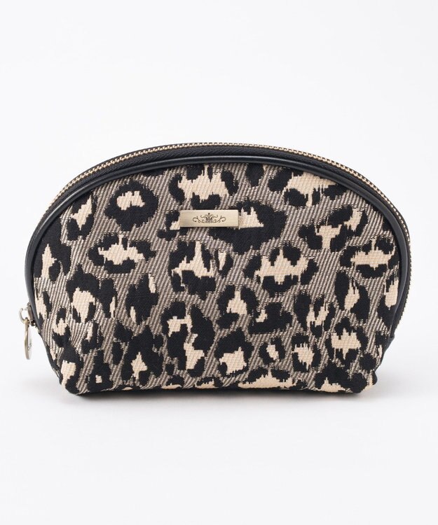 GRACE CONTINENTAL ファブリックシェルポーチ グレー