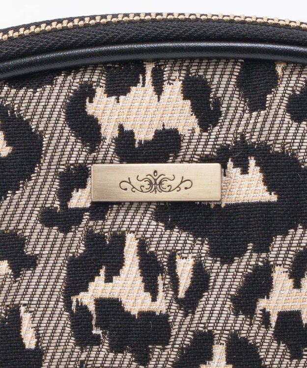 GRACE CONTINENTAL ファブリックシェルポーチ グレー