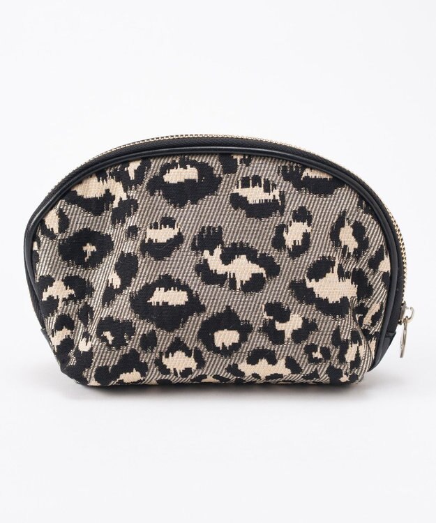 GRACE CONTINENTAL ファブリックシェルポーチ グレー