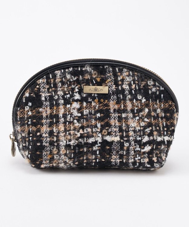 GRACE CONTINENTAL ファブリックシェルポーチ ベージュ