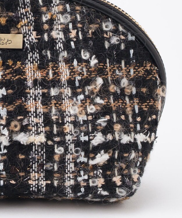 GRACE CONTINENTAL ファブリックシェルポーチ ベージュ