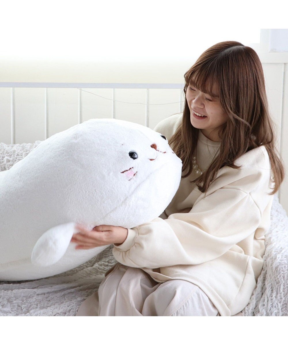 しろたん むぎゅとろ 着脱式 抱き枕 ぬいぐるみ 大きい 100cm 洗える 着脱 ぬいぐるみ おうちでしろたん 大きい あざらし アザラシ かわいい 抱きまくら 抱きぐるみ ぬいぐるみ プレゼント マザーガーデン Mother Garden ファッション通販 公式通販 オンワード