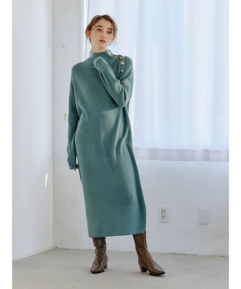 釦デザインハイネックニットワンピース Yecca Vecca ファッション通販 公式通販 オンワード クローゼット