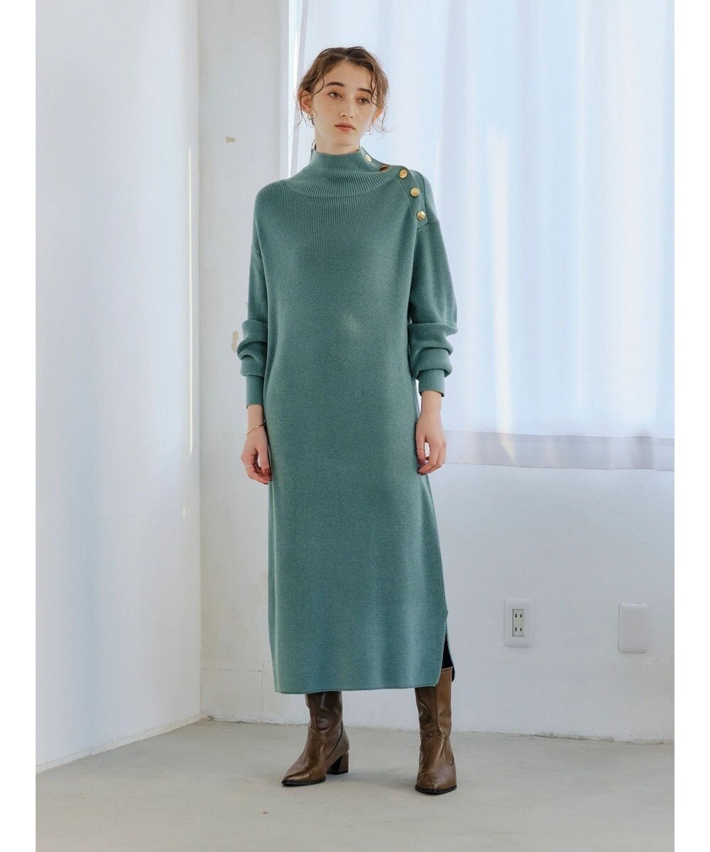 釦デザインハイネックニットワンピース Yecca Vecca ファッション通販 公式通販 オンワード クローゼット