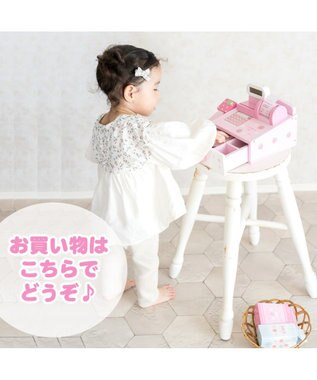 マザーガーデン 木のおままごと いちごレジスター ストロベリーレジ レジ お買い物ごっこ お店屋さんごっこ キャッシュレジスター 木のおもちゃ インテリア ごっこ遊び 知育玩具 3才 誕生日 女の子 Mother Garden ファッション通販 公式通販 オンワード クローゼット