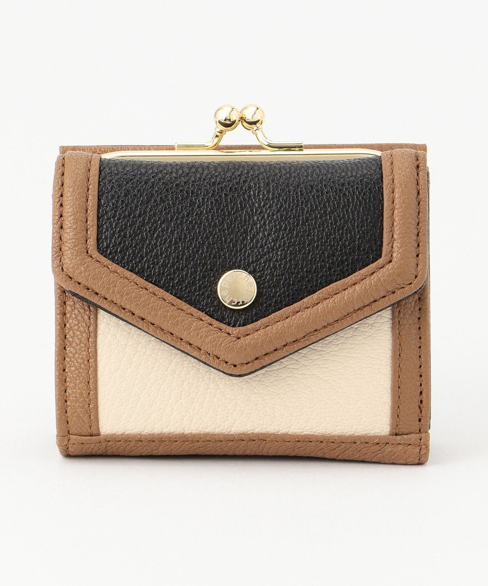 UNBILLION ペルケ perche トリミング配色外ガマミニウォレット 