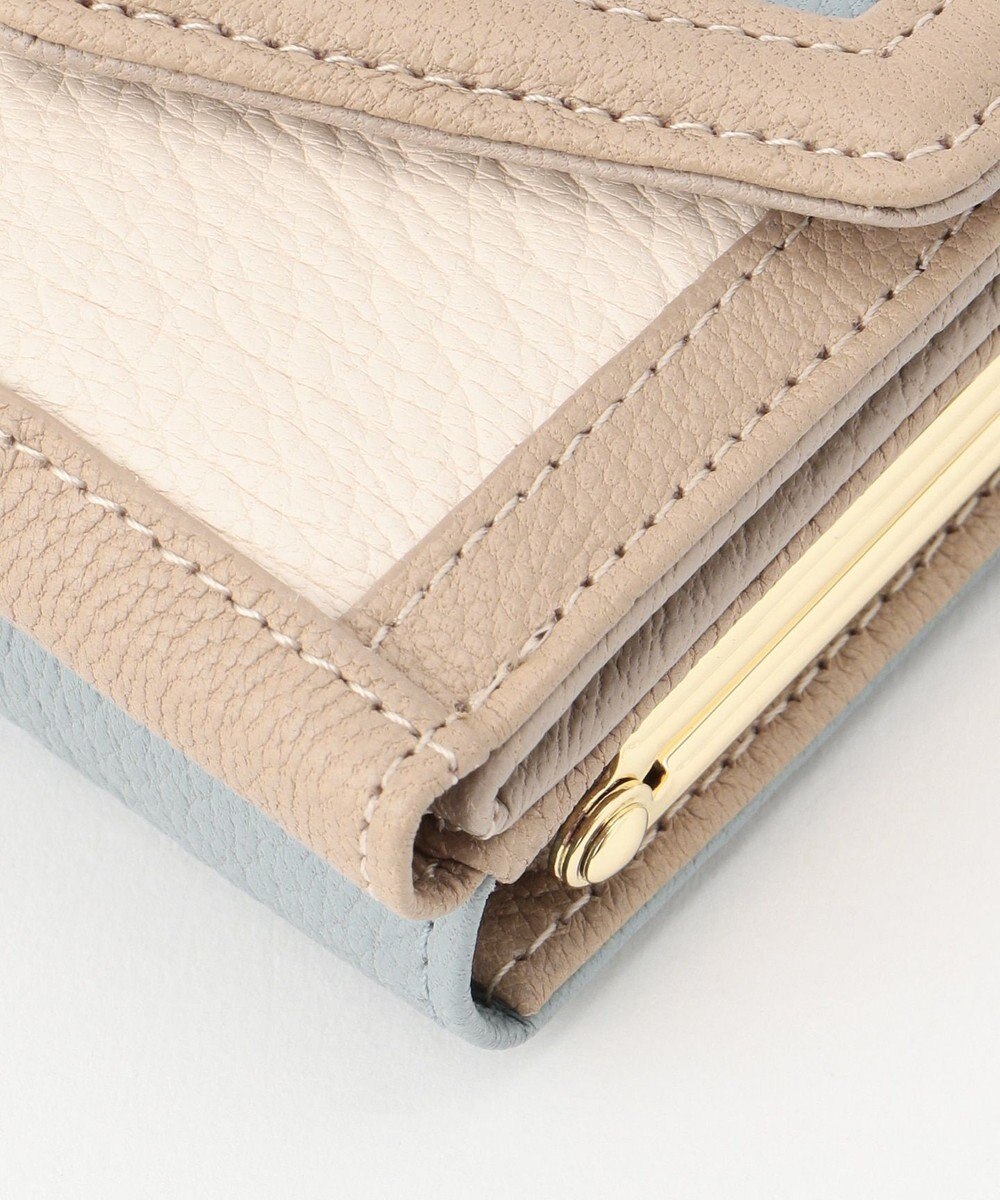 UNBILLION ペルケ perche トリミング配色外ガマミニウォレット 