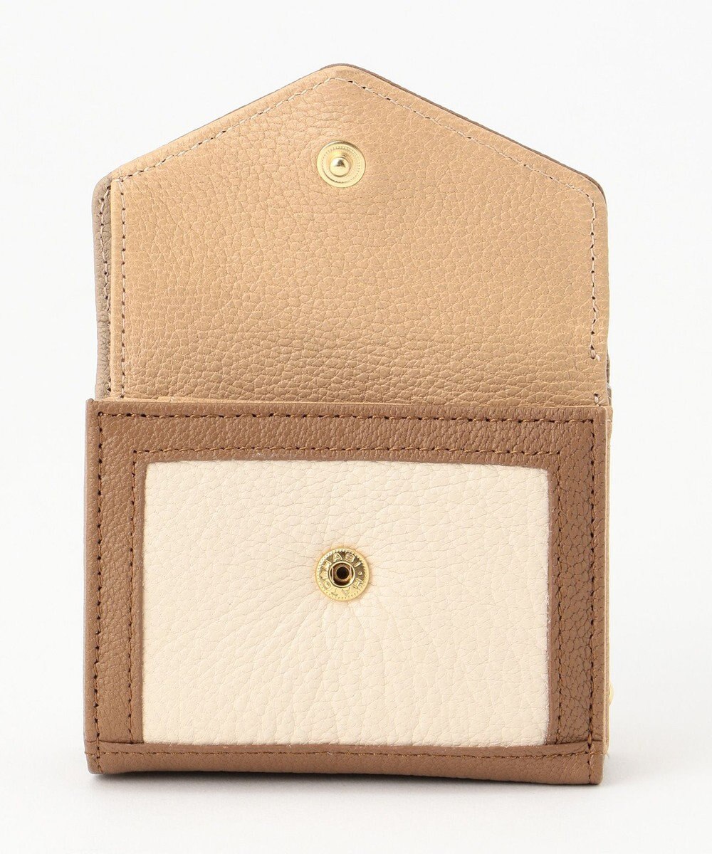 UNBILLION ペルケ perche トリミング配色外ガマミニウォレット 