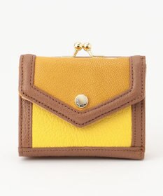 UNBILLION ペルケ perche トリミング配色外ガマミニウォレット