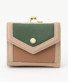 UNBILLION ペルケ perche トリミング配色外ガマミニウォレット