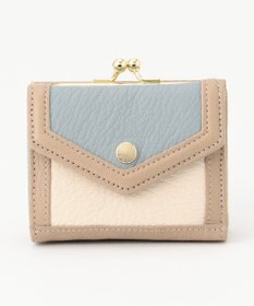 UNBILLION ペルケ perche トリミング配色外ガマミニウォレット