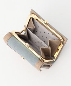 UNBILLION ペルケ perche トリミング配色外ガマミニウォレット