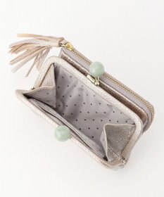 UNBILLION ペルケ perche / アクリル玉がま口2つ折り財布