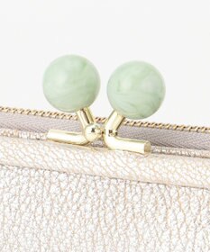 UNBILLION ペルケ perche / アクリル玉がま口2つ折り財布