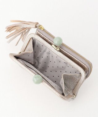 UNBILLION ペルケ perche / アクリル玉がま口2つ折り財布 SVGN