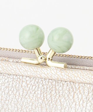 UNBILLION ペルケ perche / アクリル玉がま口2つ折り財布 SVGN